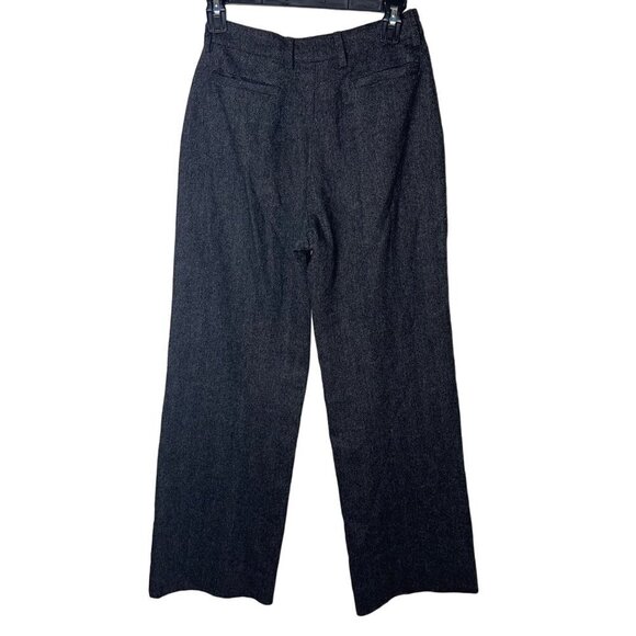 Piazza Sempione Vintage Womens Trousers Size 38 Gray Herringbone Pockets - Picture 2 of 8